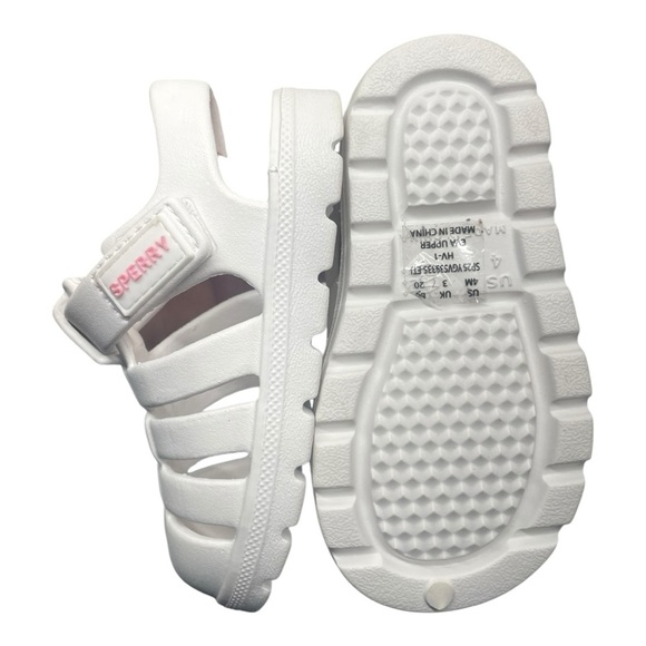 Sperry Toddler White Caged Sandals Size: 4 - Picture 5 of 8